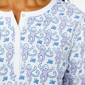 roller rabbit lavender/purple monkey pajamas